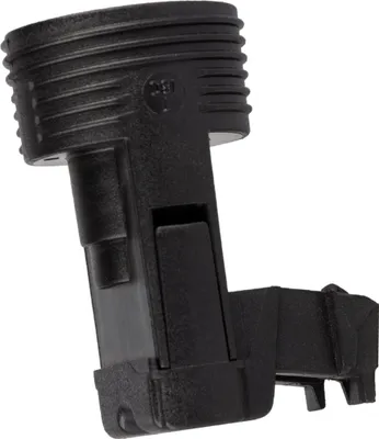 Produktbild von E14 Lampenfassung (PBT), Gewindefassung mit Halterung, Sockel mit Einbuchtung für M4 Schraube Schwarz