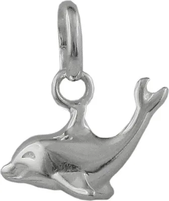 Produktbild von Anhänger Delfin Delphin 12x7mm aus 925 Silber glänzend Kinder