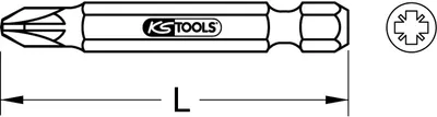Zdjęcie produktu dla KS TOOLS 1/4" Bit PZ 50 mm PZ0 - 911.3347