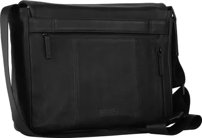 Imagen del producto de LEONHARD HEYDEN Cuero bolso bandolera bolsa de ordenador portátil con compartimento para ordenador portátil Den Haag Umhängetasche 6752 Schwarz
