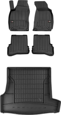 Produktbild von FROGUM Gummimatten Auto Fußmatten + Kofferraummatte für VW Passat B5 1996-2005