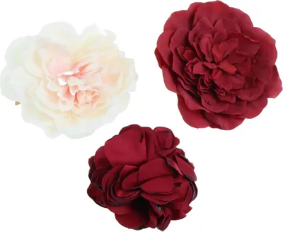 Produktbild von 3 Stück Blumen Haarspangen Haarclip, Hawaii-Blumen-Haarspangen für Frauen, Mehrfarbig Rosen Haarnadeln Haarschmuck, für Party Strand Hochzeit Halloween Karneval Maskerade Make up.