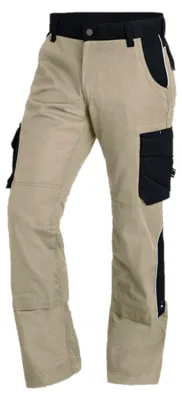 Produktbild von FHB BRUNO Arbeitshose, beige-schwarz, Gr. 28
