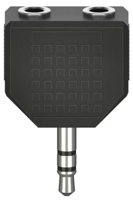 Immagine prodotto di Hama Adattatore Jack 3.5 mm M/2 Jack 3.5 mm F