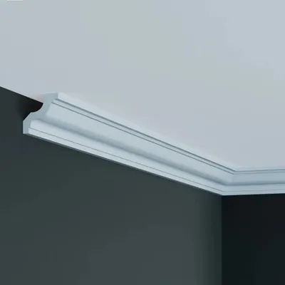 Produktbild von PROVISTON | Stuckleiste | Polyurethan | 40 x 40 x 2000 mm | Weiß | Deckenleiste