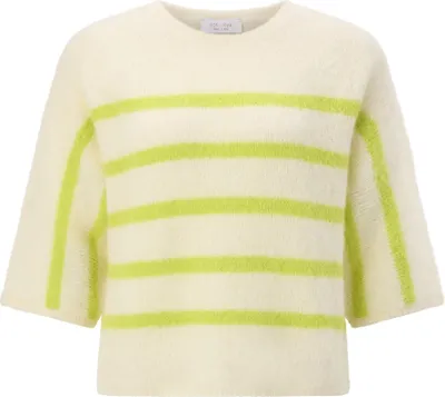 Produktbild von Rich & Royal (4) Crew NK Stripes Cropped urban lime urban lime M