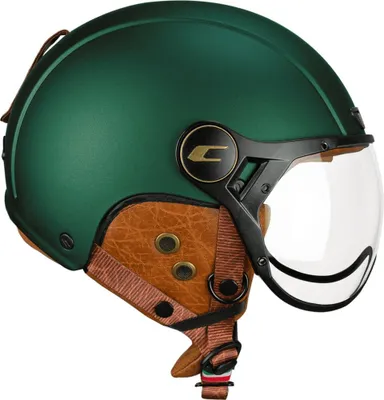 Image de Casque homologué de ski et de vélo électrique CGM 801V EBI VINTAGE vert satiné taille XS