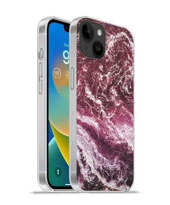 Produktbild von MuchoWow® Handyhülle Schutzhülle Hülle für Apple iPhone 14 Plus - Soft case Natursteine - Lila - Marmor Silikon Softcase Handy Hülle - Abbildung