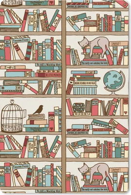 Produktbild von MuchoWow® Mauspad Mousepad Katze - Buch - Schrank - Jungen - Mädchen - Kinder - Kind 18x27 cm - Mousepads - Maus Mat - Pad - Mausunterlage