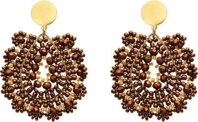 Produktbild von LOMASI damen ohrringe - braun, ONESIZE