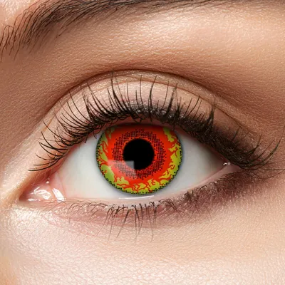 Produktbild von Zoelibat Eyecatcher 12 Monats-Kontaktlinsen Red Monster Monatslinsen Partylinsen Funlinsen