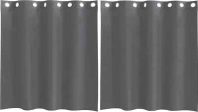 Obrázok produktu pre vidaXL Voálové záclony s očkami 2 ks. Tmavosivé 140x140 cm
