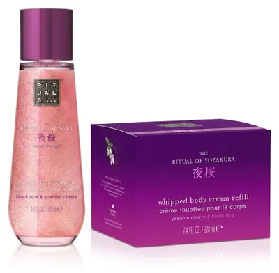 Produktbild von Rituals Yozakura Body Oil und Body Cream Pflege Duo