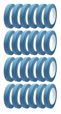 Produktbild von 24 Rollen Pro Mask blau Feinkreppband 18mm x 50m