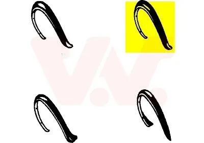 Immagine prodotto di VAN WEZEL Allargamento, parafango anteriore destro per VW Golf II Jetta
