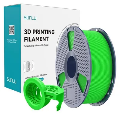 Obrázok produktu pre Sunlu PETG High Speed Matte Filament, 1,75 mm, 1 kg – farba: zelená