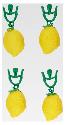 Produktbild von 4 Stück Tischdeckenbeschwerer mit Zitronenmotiv