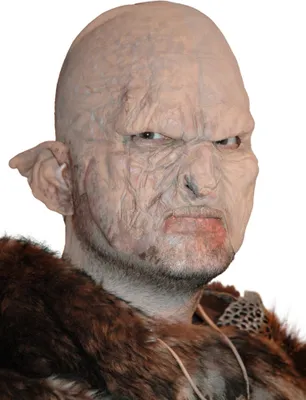 Produktbild von Ork Maske zum Ankleben - Halloween Fasching Kostüm