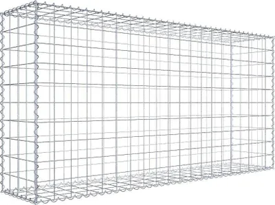 Produktbild von Gabione 200 cm x 100 cm x 40 cm (L x H x T), Maschenweite 10 cm x 10 cm, Spirale