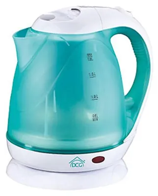 Immagine prodotto di DCG Eltronic WK6259 bollitore elettrico 1,8 L 2200 W Turchese, Bianco