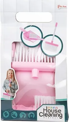 Image de Toi-Toys Set de nettoyage Balai avec pan de poussière et peut