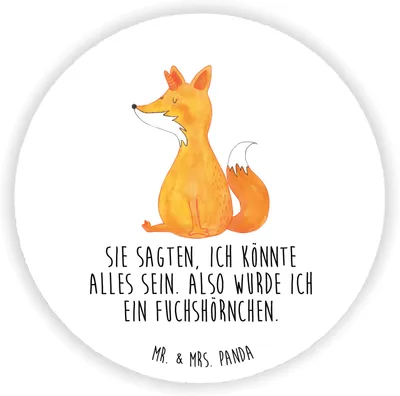 Produktbild von Mr. & Mrs. Panda magnet Einhorn Wunsch - Weiß - Geschenk, zettelhalter, Unicorn, Füchse, Kühlschrankmagnet, Fuchs, für pinwand, Unicorns, whiteboardmagnet, Einhörner