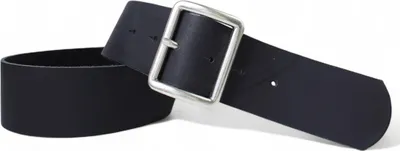 Produktbild von FRONHOFER breiter Damen Ledergürtel 4,7 cm mit rechteckiger Gürtelschnalle altsilber
