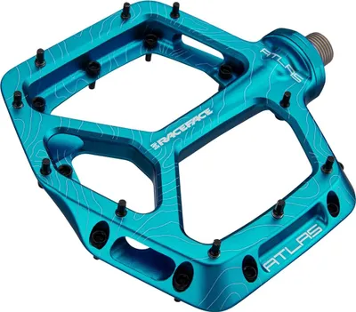 Obrázek produktu pro Pedály Race Face Atlas 22 hliníková platforma 114x101 mm tyrkysová PD22ATLASTUR