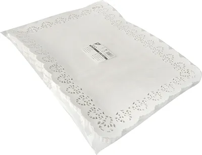 Obrázok produktu pre Papstar Spitzenpapiere eckig 53 x 32,5 cm weiss 100 Stück