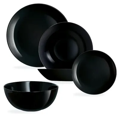 Image de Service de table 19 pièces Diwali Noir - Luminarc