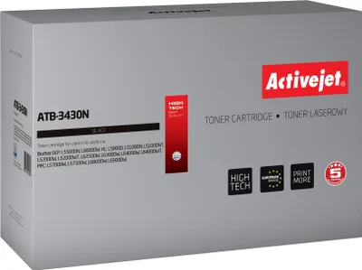 Zdjęcie produktu dla Activejet Toner ATB-3430N (zamiennik Brother TN-3430; Supreme; 3000 stron; czarny), 3000 stron(y), Czarny, 1 szt.