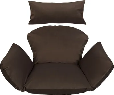 Produktbild von Hängesessel Kissen, Polster, Auflage für Polyrattan Rattan Indoor Hängeschaukel Hängekorb Schaukel Korb Rückenkissen Braun [114]