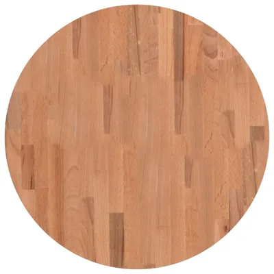 Image de vidaXL Plateau de table Ø60x2,5 cm Rond en bois massif de hêtre