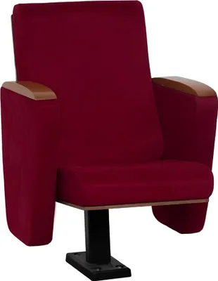 Produktbild von Sessel Art Deco Sessel Sofa 1 Sitzer für Theater Design Luxus Rot Textil Neu