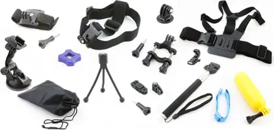 Zdjęcie produktu dla ZESTAW Akcesoria do GoPro Go Pro HERO 7 6 5 4 3+ 3 SJCAM