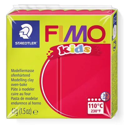 Produktbild von STAEDTLER FIMO kids 8030 ofenhärtende Modelliermasse Einzelprodukt, 42g, rot