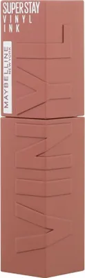 A product shot of a Maybelline Superstay Vinyl Ink Liquid Lipstick.