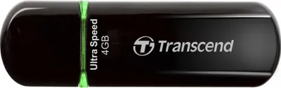 Produktbild von Transcend JetFlash 600, 4 GB, USB Typ-A, 2.0, Kappe, 15 g, Schwarz