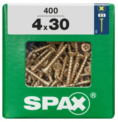 Produktbild von Spax Universalschrauben 4.0 x 30 mm PZ 2 - 400 Stk.