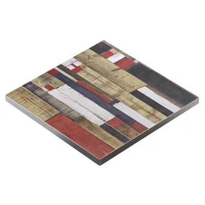 Produktbild von BRASIL | Gastro Tischplatte | B:T 80 x 80 cm | Vintage Bunt | Quadratisch | Gastro Tischplatte