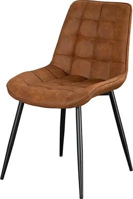 Produktbild von riess-ambiente Stuhl ROADSTAR antik braun schwarz Microfaser Metallbeine Esszimmerstuhl