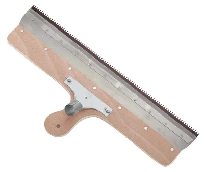 Productafbeelding van Cementkrabber, materiaal: hout en roestvrij staal, bladlengte 560 mm, tandbreedte 2 mm, tandhoogte 3,5 mm, verpakkingsgewicht 1 kg