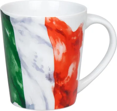Produktbild von Könitz Becher Flagge Italien, Tasse, Kaffeetasse, Porzellan, Bunt, 380 ml, 1111342861