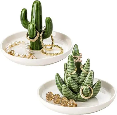 Produktbild von Keramik Schmuck Organizer Dekorativ Weiss
