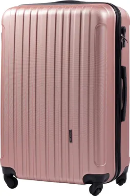 Produktbild von Großer Koffer WINGS Flamingo ABS+ Hartschale mit Erweiterung, Zahlenschloss & 4 Rollen, 74x49x30+5 cm, eleganter Trolley