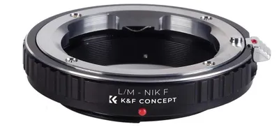 Immagine prodotto di Adattatore per obiettivi - Leica M su Nikon F - Per obiettivi Leica M - Per fotocamere DSLR Nikon F - Messa a fuoco manuale - Colore: nero