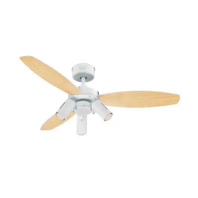 Produktbild von Deckenventilator Jet Plus Weiß 105 cm mit Beleuchtung und Fernbedienung