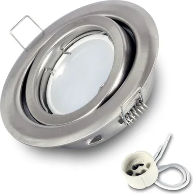Produktbild von 1x Einbauspot SET RIK-19 schwenkbar nickel matt GU10 7W neutralweiss
