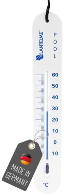 Imagen del producto de Termómetro de piscina sumergible con cable de 90 cm - Analógico - Blanco - Para piscina, estanque, bañera y spa