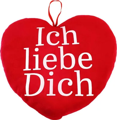 Produktbild von Ich Liebe Dich Kuscheltier Herz - ca. 34 x 30 cm